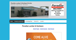Desktop Screenshot of paradiselumber.net